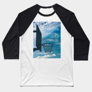 Blue Cloud Basketball Baseball T-Shirt